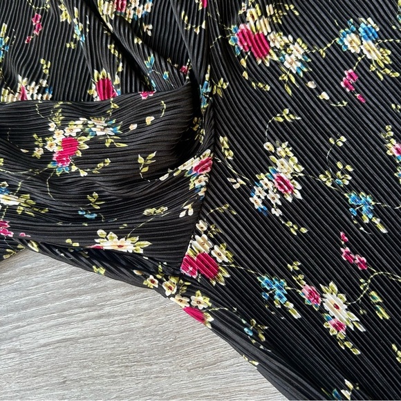 New Look Floral Culotte-style Wide Leg Pleated Cropped Pants Made in UK - Picture 8 of 13